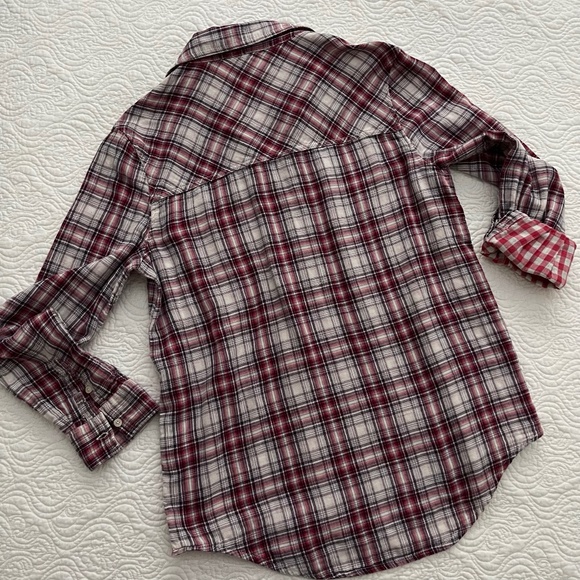 AEROPOSTALE Women’s Long Sleeve Plaid Lined Button Down Shirt S/P - Picture 4 of 14